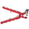 Watch Belt Hole Puncher Lightweight Portable Effort Saving Spring Steel Material Red Handle