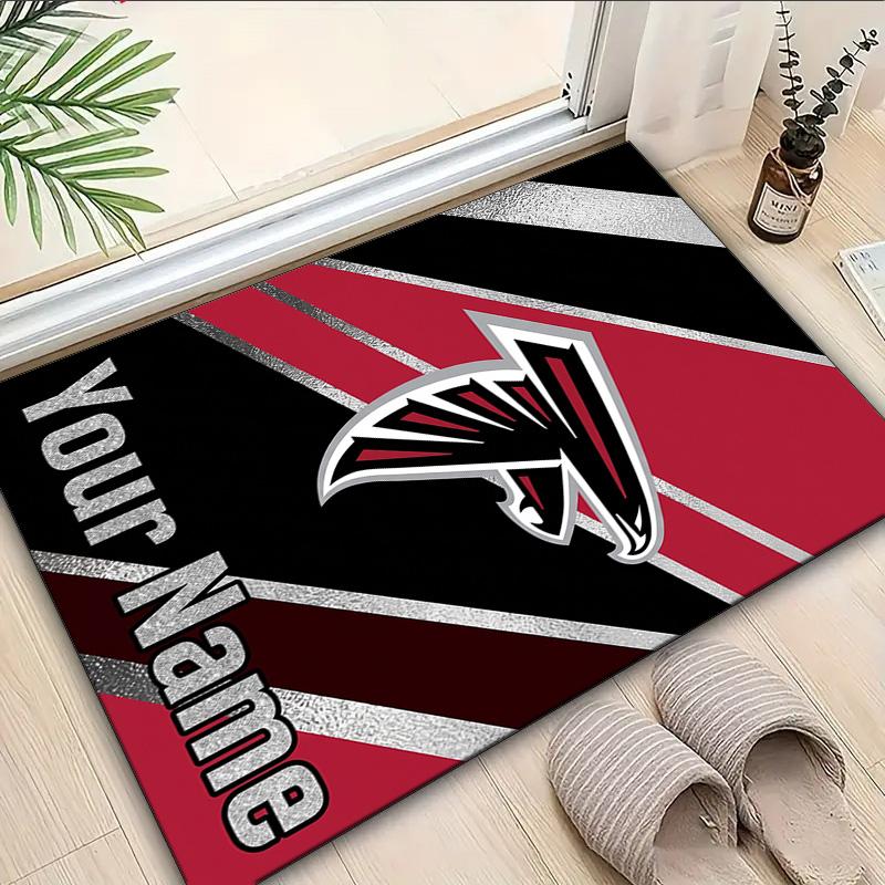 Custom Name Rug Atlanta-Falcons Rise Up Area Rug Suitable for Indoor And Outdoor,Carpets for Homes, Offices,Living Rooms,Home Decor,Christmas Gift