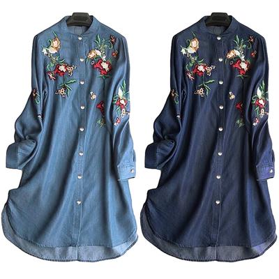 denim blue ladies tops