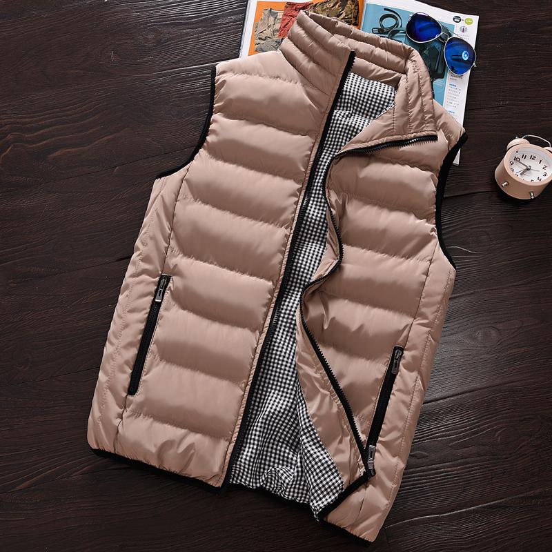 

Men Stylish Autumn Winter Warm Sleeveless Jacket Army Waistcoat Men S Vest Fashion Casual Coats Mens M хаки
