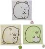 Marushin Sumikkogurashi Jacquard Handkerchief Towel Set of 3 Designs Bear and Furoshiki Cat and Zasso Penguin and Tapioca (Mini Towel) [Polar (Pink),