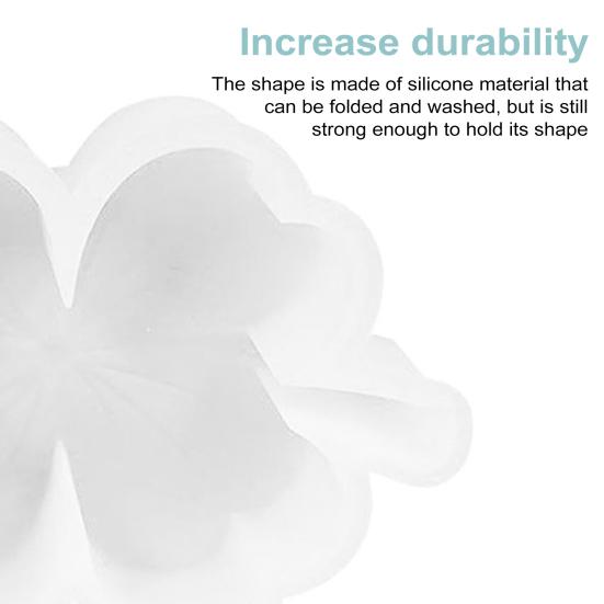 Silicone Four-Leaf Clover Mould for Casting Non-Stick Plaster Mold for Soy