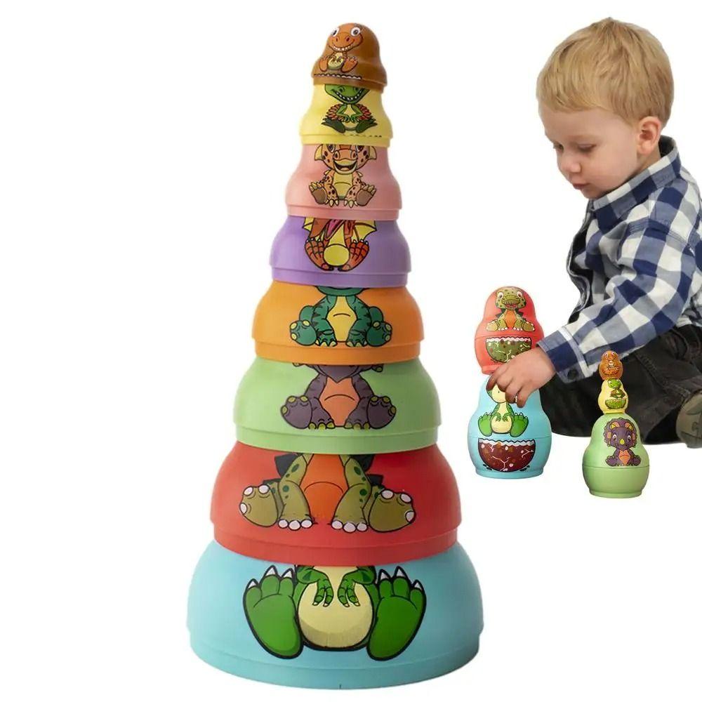 8 Layer Stacking Nesting Dolls 6 Layer Stacking Cups Gams  Gift for Boy