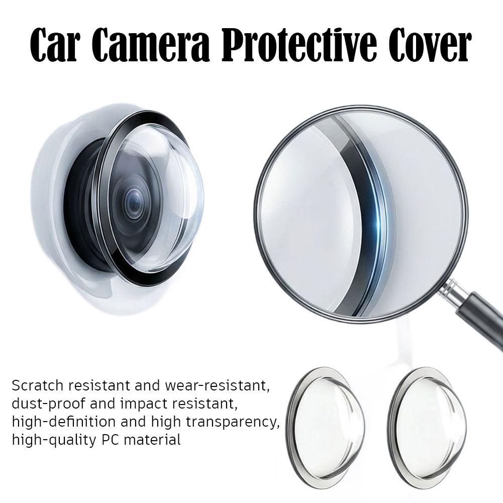 2PCS Universal Car Front Camera Cover Protector for Tesla Model 3 Y/Nio/Xiaomi/BYD Auto Lens Guard Dustproof Accessory