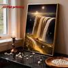 Kits de Arte de Cascada Río Estelar DIY con Perlas 15.7x19.6 pulgadas Kits de Arte de Gemas Pintura con Perlas Sin Marco para Adultos Idea de Regalo Decoración de Pared para el Hogar