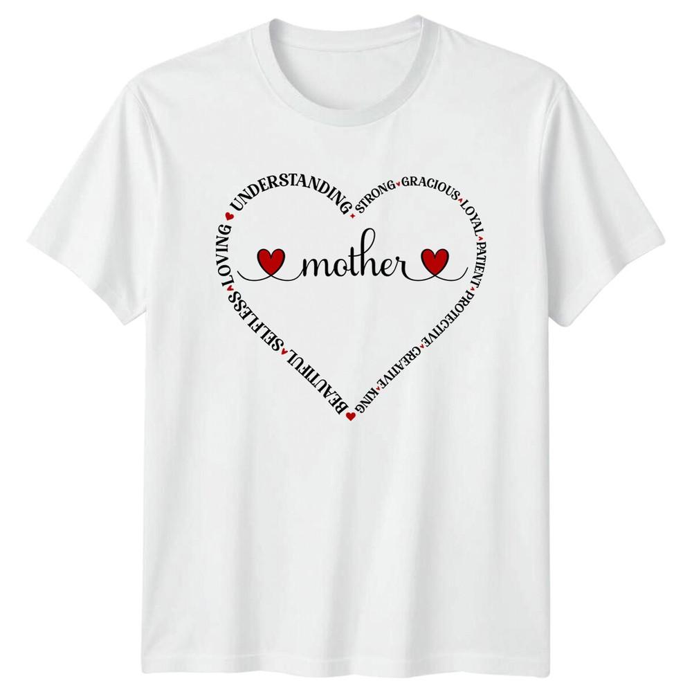 Mother Heart TShirt Loving Understanding Gracious Selfless Graphic S