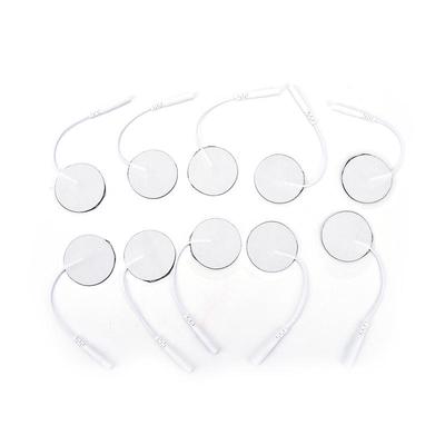 10X Round Replacement For Massager Tens Units Electrode Pads Therapy Machine