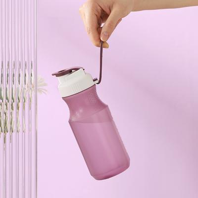 Botella de Agua 380/560/600ml Resistente al Calor Gran Capacidad para Beber Tapa Creativa Botón de Presión Botella para Beber Uso Diario