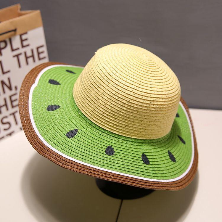 Summer Children's Sun Protection Hat Girls' Sun Beach Beach Vacation Straw Hat