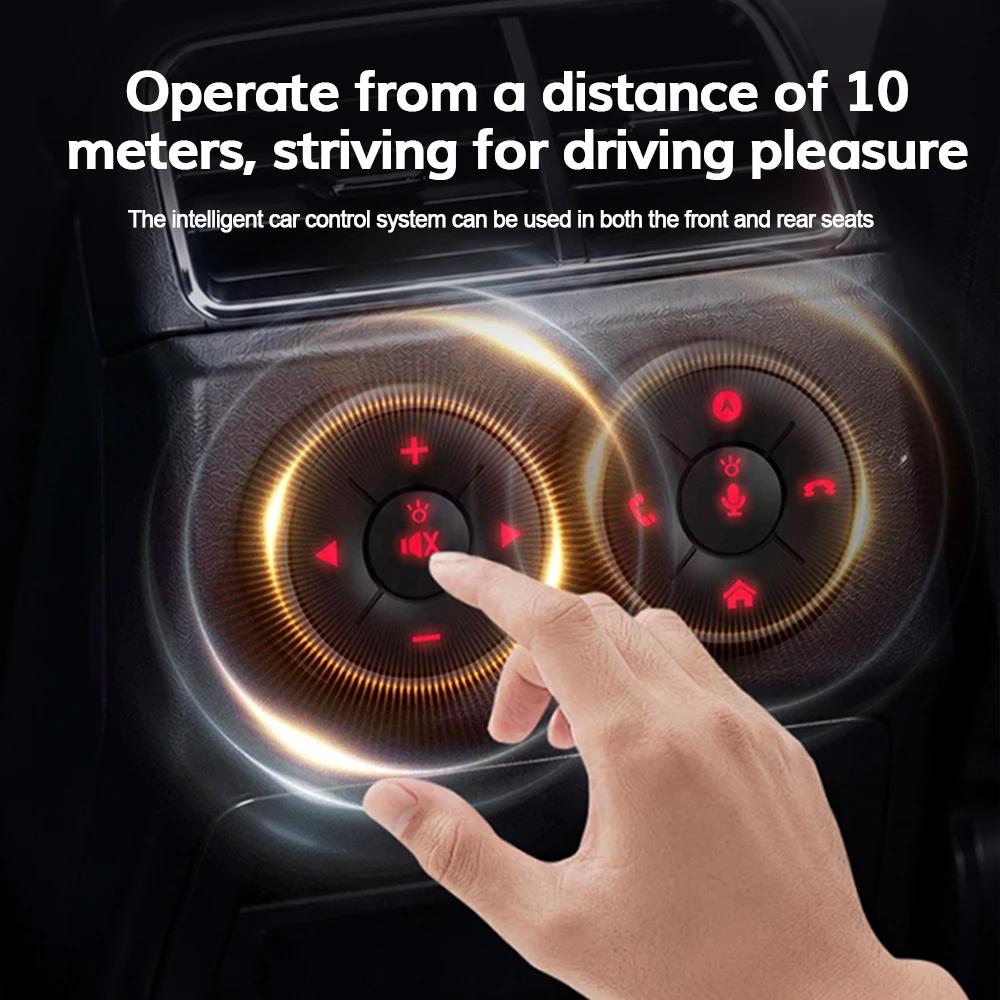 Steering Wheel Wireless Bluetooth-compatible Media Button Remote Controller 10 Keys Car DVD Music Player for Car Motorcycle Bike