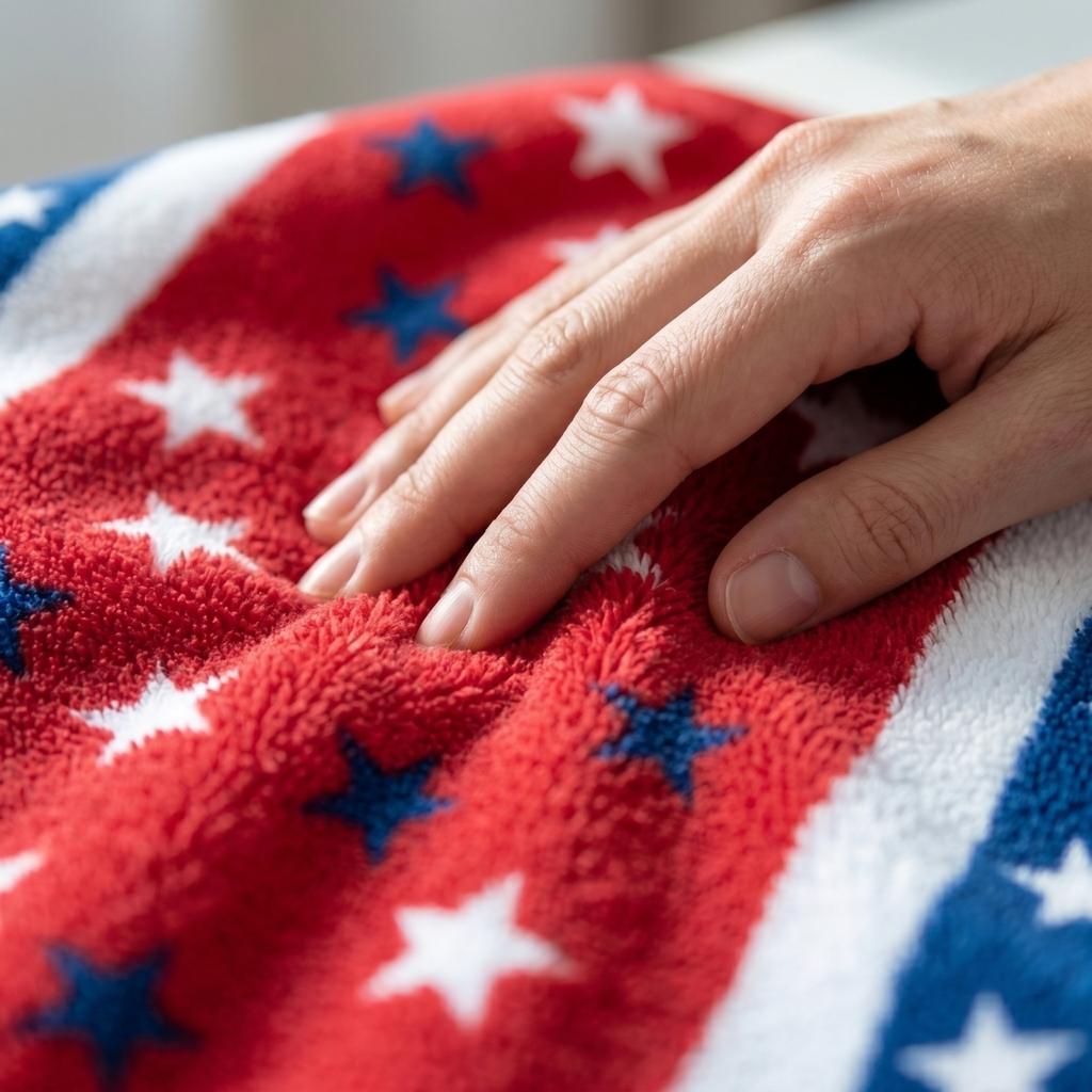 American Holiday Themed Bath Towel Microfiber Fabric Portable Towel For Beach Travel And Bath Use