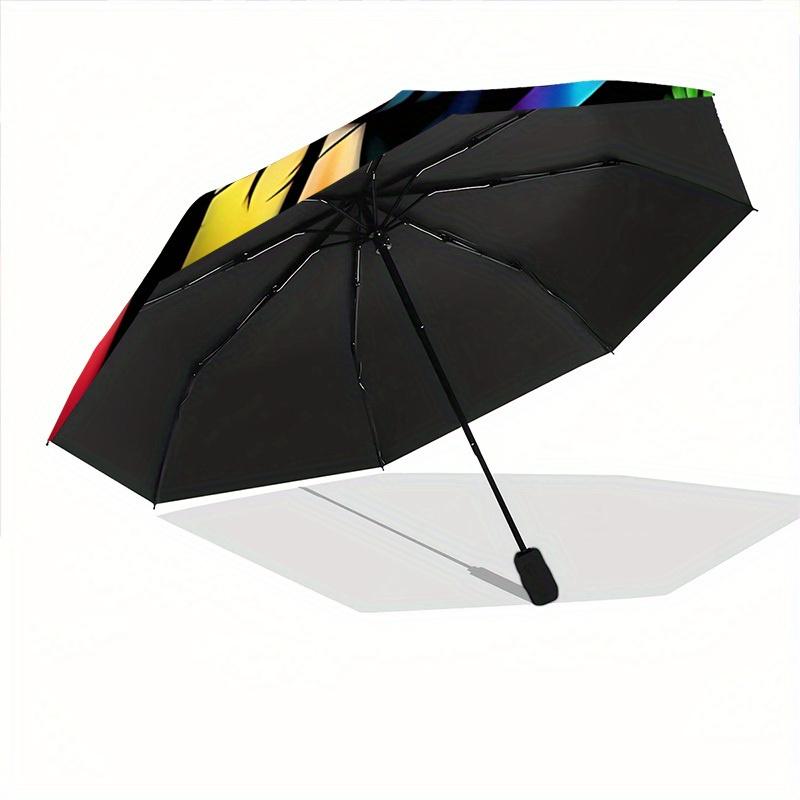 1pc Colorful Zebra Automatic Open/Close Umbrella, Portable Folding umbrella for Everyday Use yy250826076