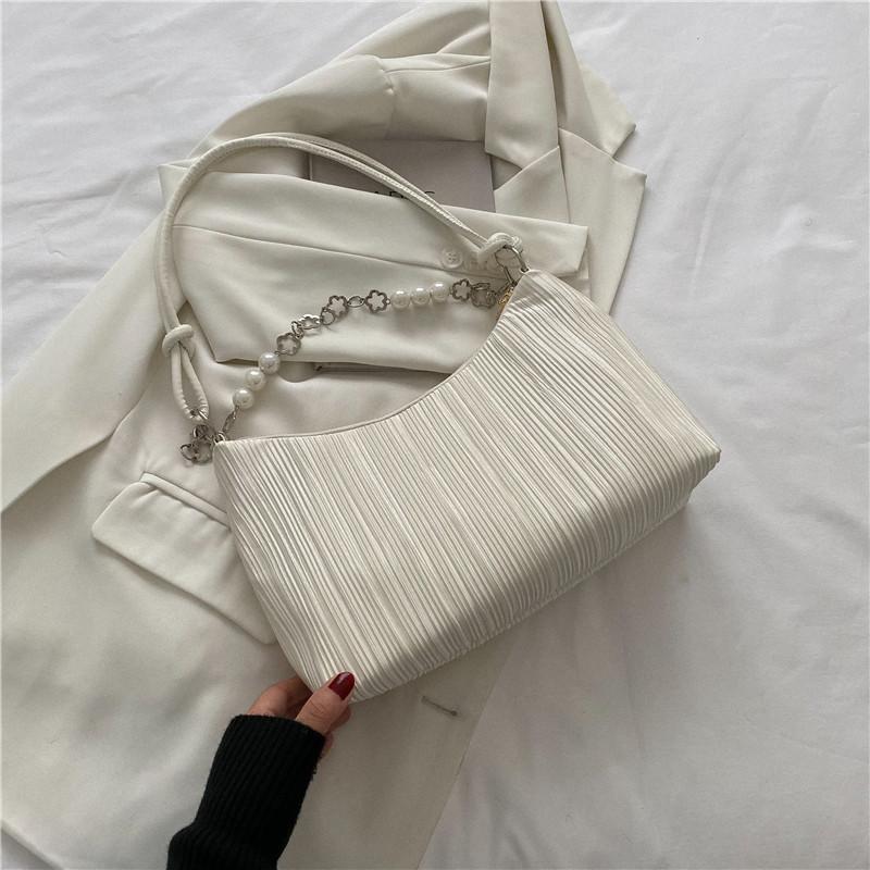 This Summer, the Popular Bag Women's 2025 New Niche Versatile Shoulder Bag Korean Version Fashion Pleated Messenger Bag Bag