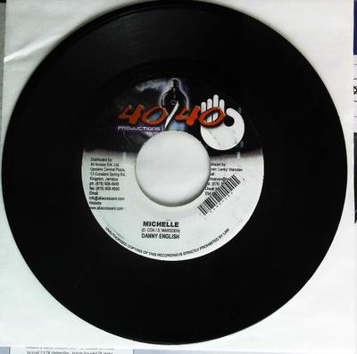 7inch Record DANNY ENGLISH - Michelle   NONE 40/40 Productio Jamaica Reggae, Ska & Dub Used