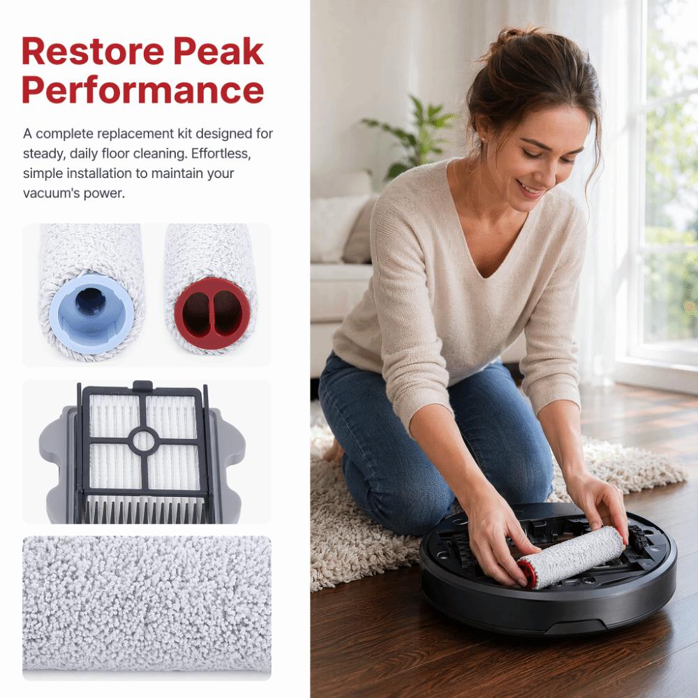 Soft Roller Vacuum Cleaner Main Brush Vacuum Cleaner Filter Set  For Vacuum Cleaner
