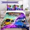 3pcs Custom Name Astro Bot Bedding Set Duvet Cover Closure Includes 1 Duvet Cover & 2 Pillowcases for All Seasons Bedroom Decor