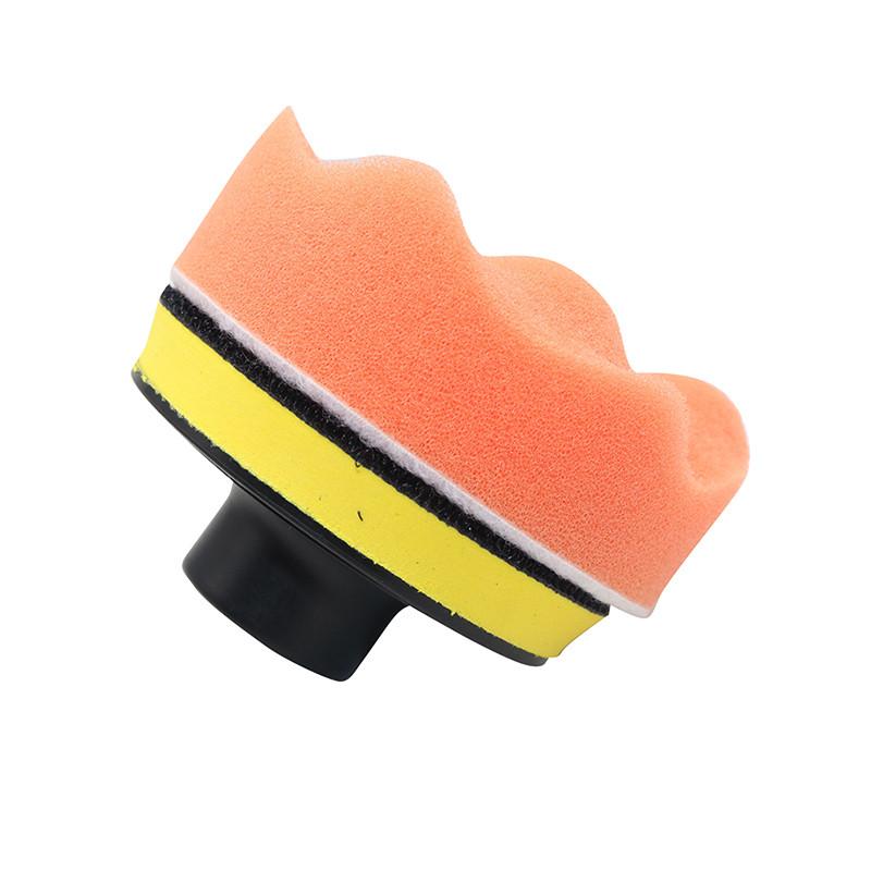 5 Stück 3 Zoll Auto Polierscheibenbezug selbstklebende Wollscheibe Poliermaschine Wachswerkzeug Schwamm Polierscheibe