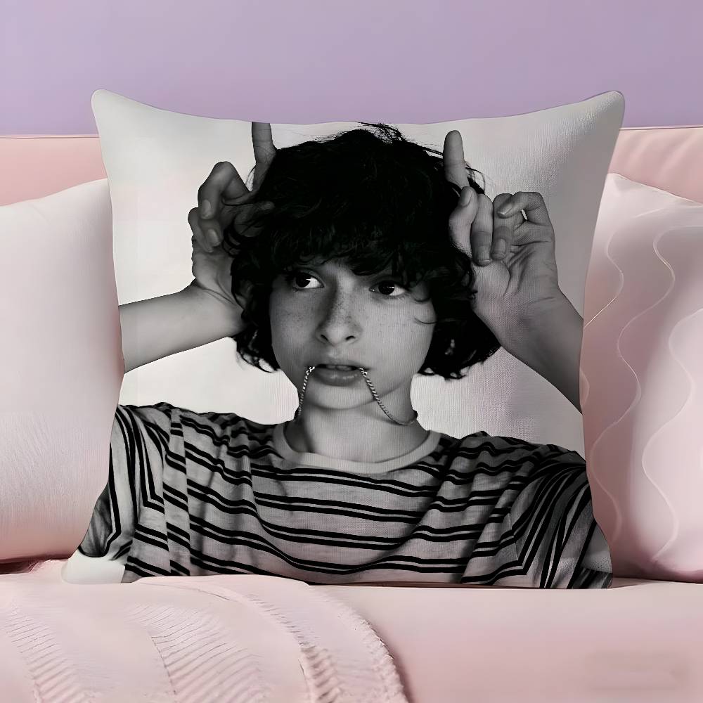 Famous Actor F-Finn W-Wolfhards Pillow Case Ultra Soft Skin Friendly Fabric Cloud Like Comfort & Concealed Zipper