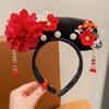 Chinese Princess Hairbands Traditional Headbands Princess Headpiece Costume Chinese Princess Qitou with Flower
