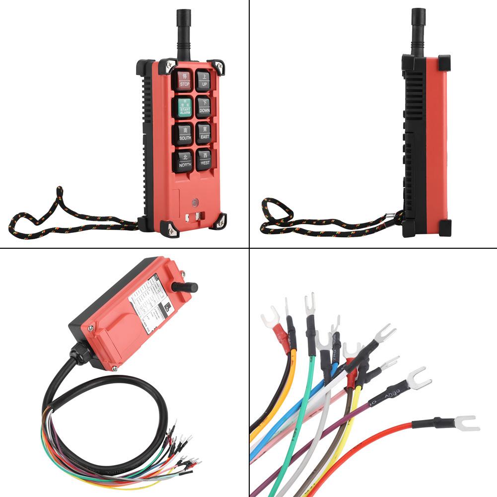 8-Tasten Heavy Duty Kran Industrielles Drahtloses Fernbedienungs-Sender-Kit