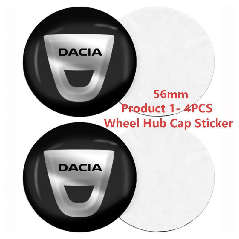 

4Pcs 56/60mm Car Wheel Hub Center Cap Rim Cover Emblem Stickers Accessories For Dacia Sandero Duster Jogger Spring Logan Bigster