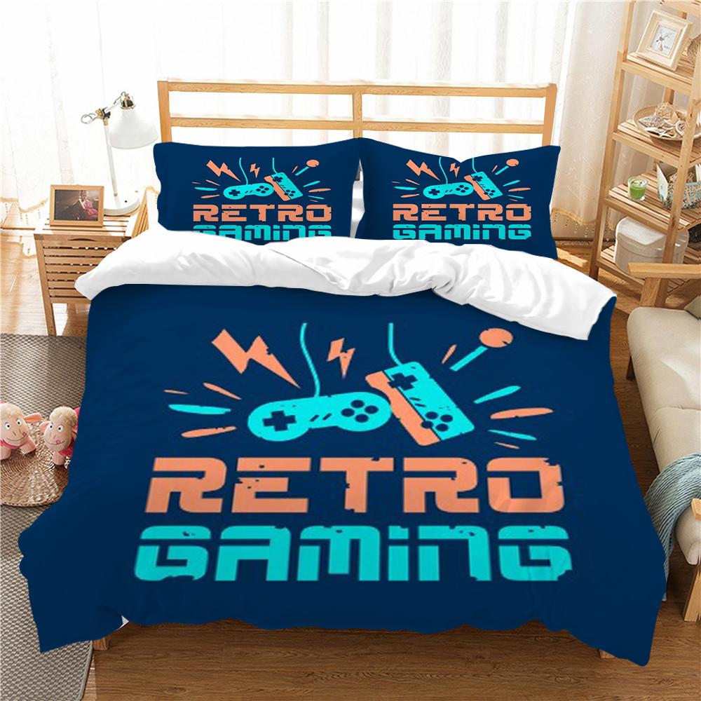 Home Textiles Bed Set 3D Gamepad Print Pillowcase Comfortable Comforter Duvet Covers Microfiber