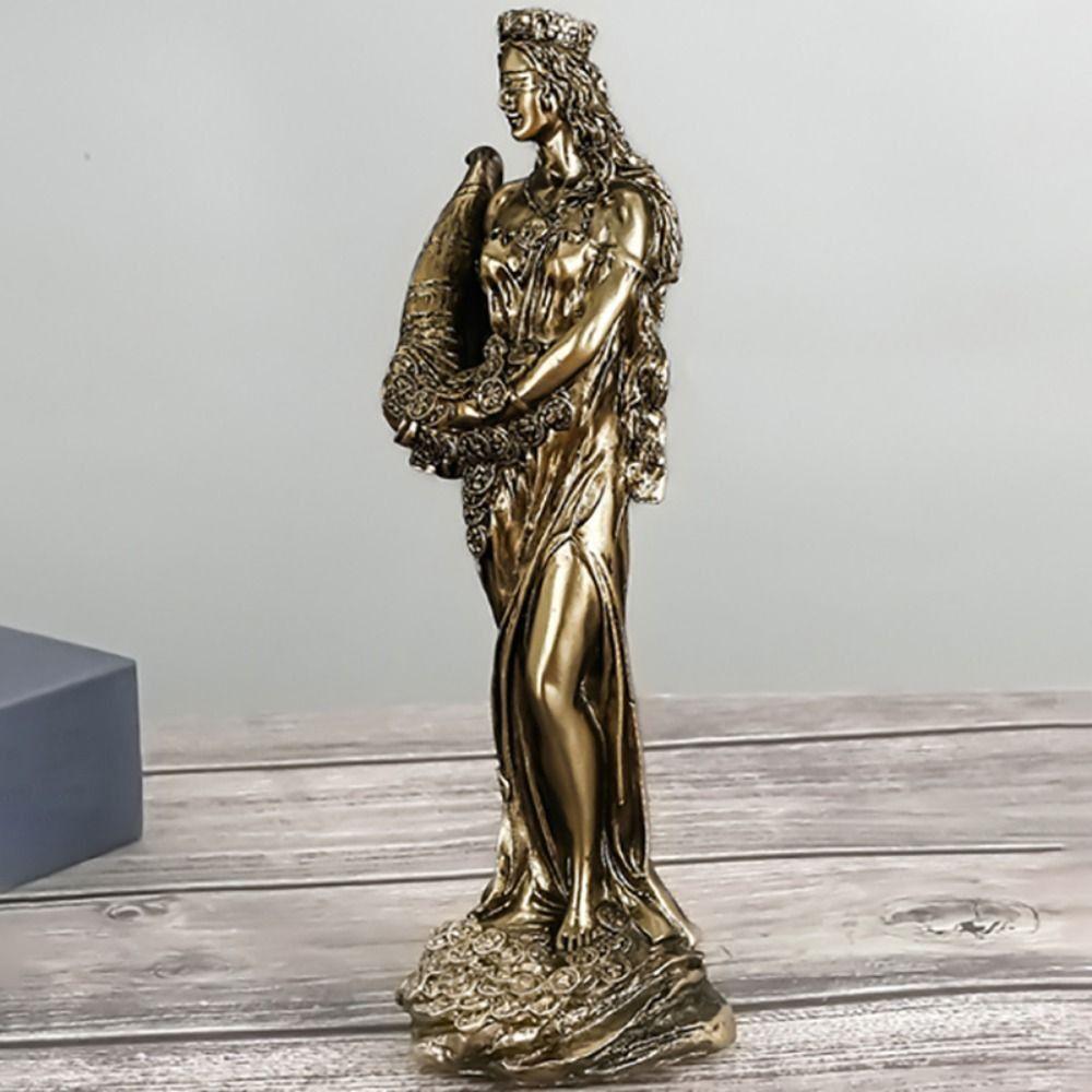 Hand-carved Wealth Goddess Statue Exquisite Lucky Wealth Statue  Business Gifts