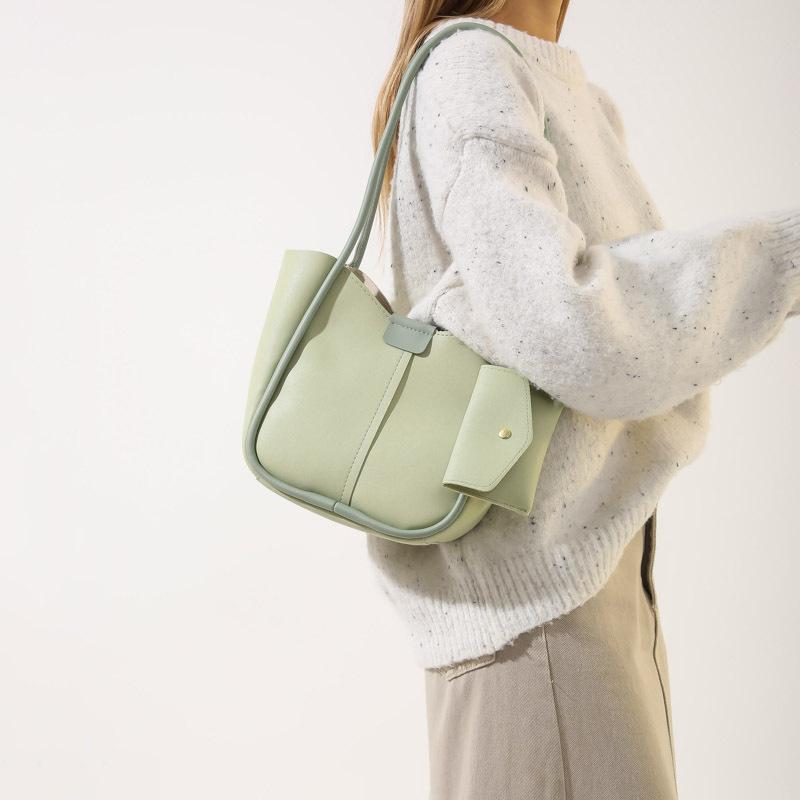 Neue Wintertasche für Damen, modisch, einfache Eimertasche, personalisierte modische Unterarmtasche, Retro-Umhängetasche