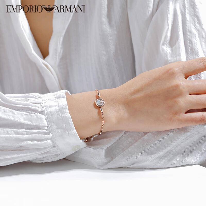 Emporio Armani Fashion Disc Eagle Stainless Steel Bracelet Women's Rose Gold EGS2568221 F Original Bag