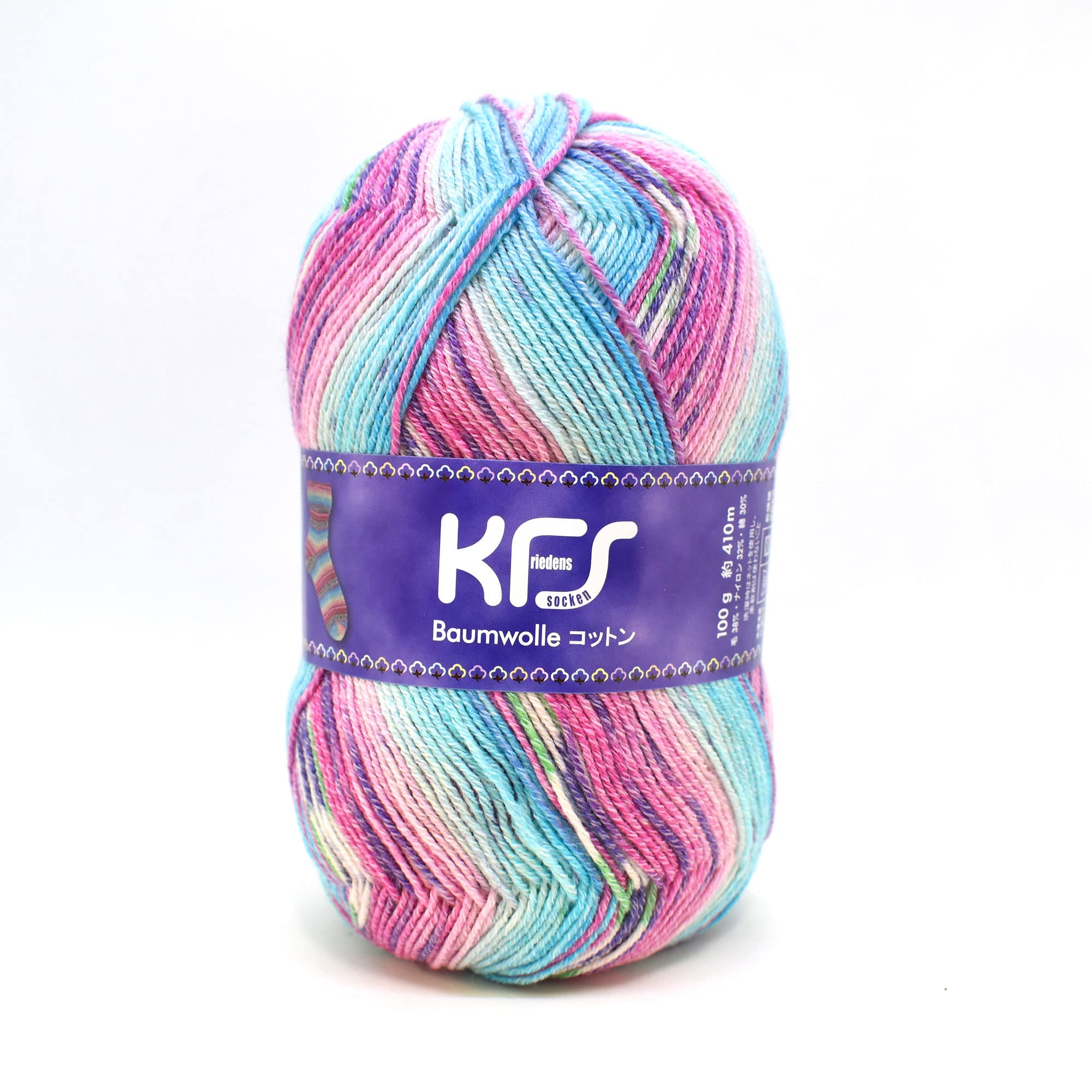 

Opal Original Cotton Sock Cotton Ice Cream Yarn, 4-ply, Blend, KFS247,
