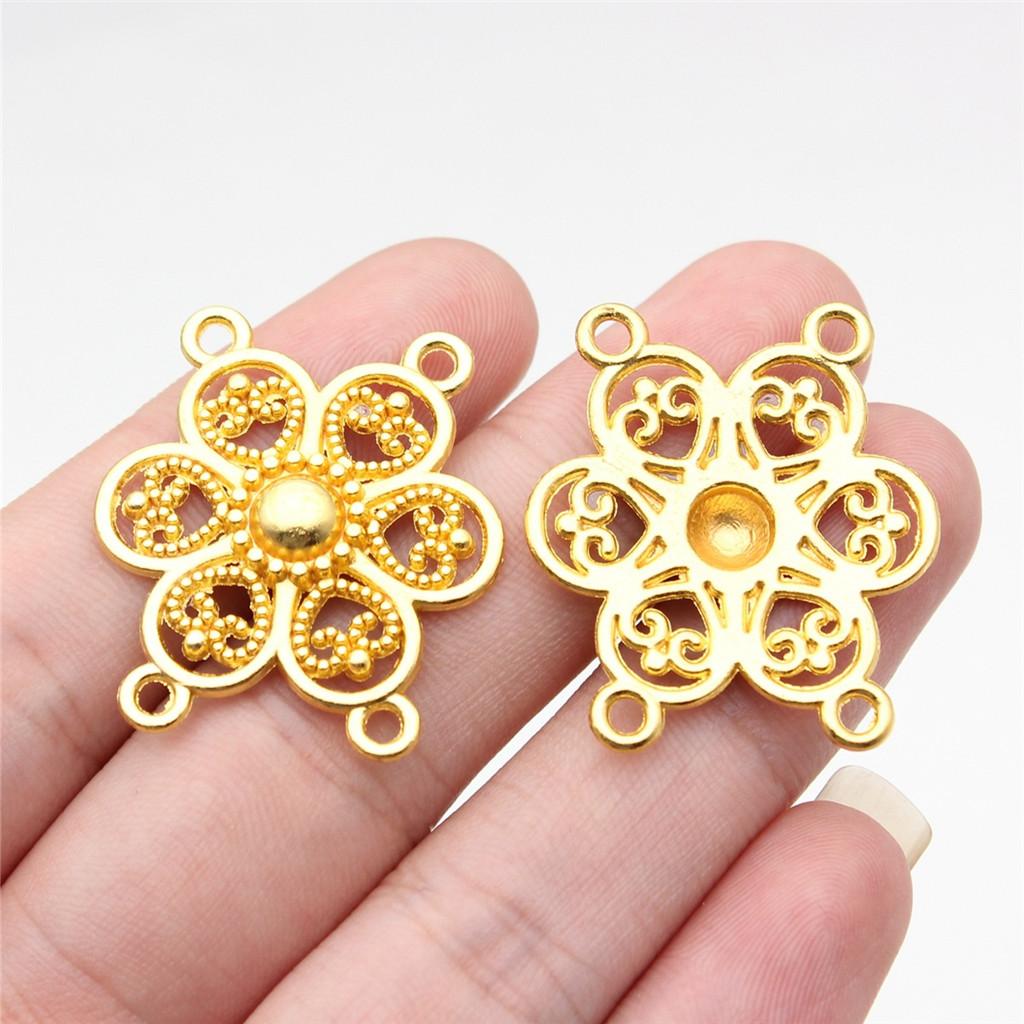 Accessories Parts Four-Hole Necklace Connector Wedding Jewelry Findings TA023
