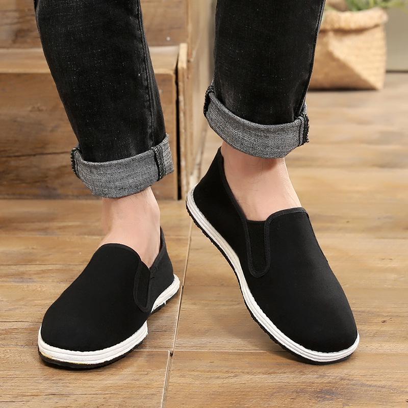 Herren High-End Geruchsresistente Slipper Stoffschuhe mit Weicher Tausendschichtsohle