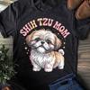 Shih Tzu Mom Best Shihtzu Mom Ever For Shitzu Matching Dog Shih Tzu T Shirt, Shih Tzu T Shirt, Shih Tzu Dog, Shih Tzu T Shirt