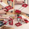 2022 New Woodworking Drill Locator Mini Bench Drill Press Adjustable Punch Locator Woodworking Drilling Locator Tool Kit