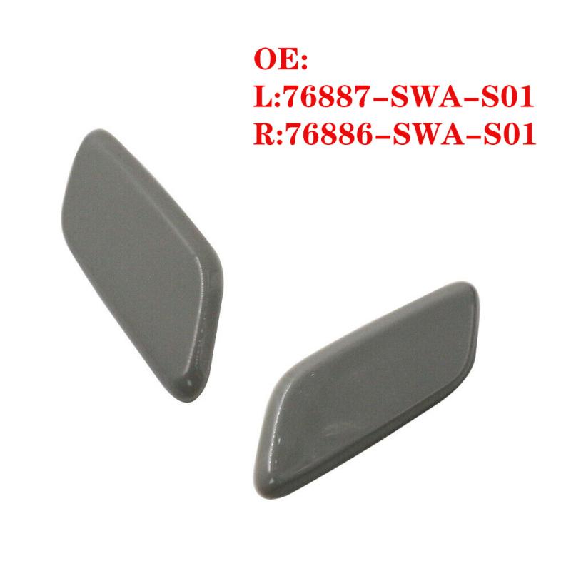 2 pezzi sinistra + destra cappucci copertura faro pulizia rondella copertura ugello per Honda CRV 2006-2012