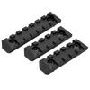Ryohin Buhin M-LOK DYTAC 20mm Rail Sections, Polymer-Reinforced Resin, Set of 3 (2 x 5-Slot, 1 x 7-Slot)
