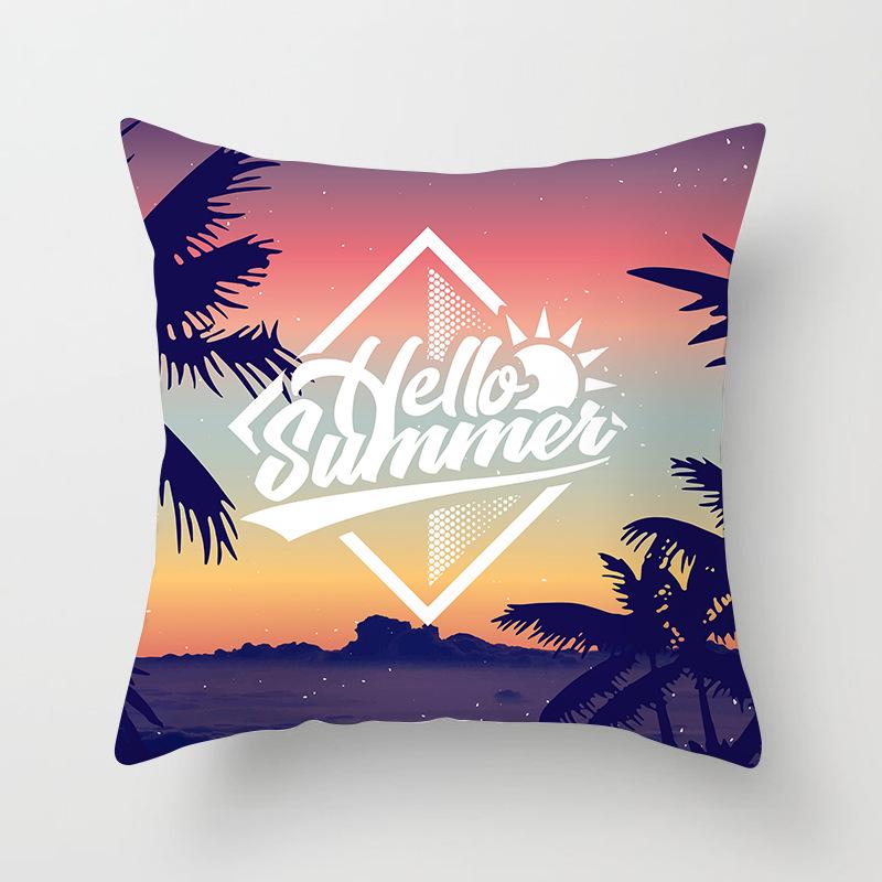 Ins Homewares Dusk Trees Sofa Car Pillow Cover Office Cushion Cover