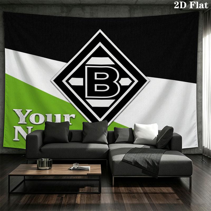 Borussia Custom Name Wall Tapestry Aesthetic Wall Hanging Printed Fabric Blanket Decorative Tapestries for Bedroom Living Room Home Decor