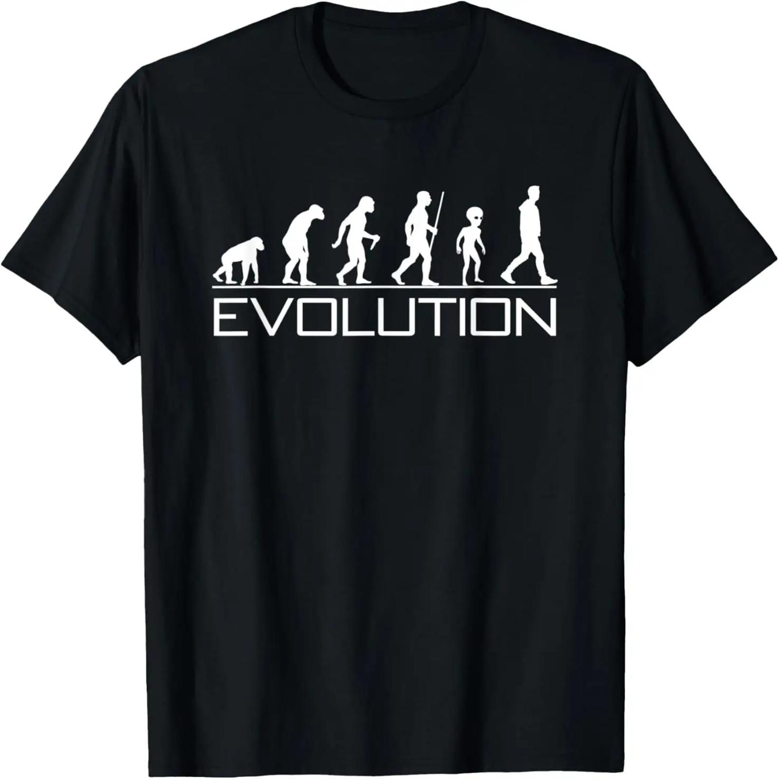 Evolution of Man - Alien the missing link t-shirt S