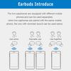 1 pár bezdrátových sluchátek Y30 Ergonomická sluchátka do uší odolná proti potu z ABS s Bluetooth 5.0 pro mobilní telefon