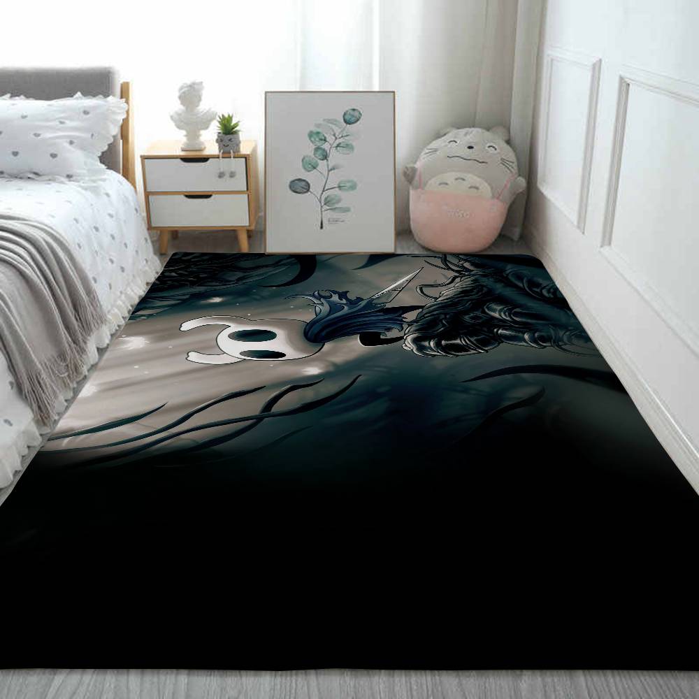 Hollow K-Knight Floor Mat Printed Flannel , Suitable For Bathrooms, Kitchens, Entrances, And Other Decorate Home