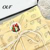 DIY Christmas Gift Tags Round Stickers, Santa Claus Snowman And Gingerbread Patterns Print, Pattern Stickers Self Adhesive Holiday Envelope Seals for