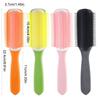 9 Row Cushion Nylon Bristles Hair Brush for Separating,Shaping,Blow Drying,Styling & Detangling,Defining Curls Hair Salon