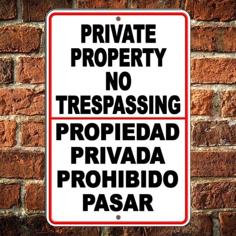 Warning Sign Metal Wall Panel for Garage Studio Cladding