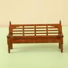 Doll House Cartoon Bench Ornaments Props Doll House Mini Wooden Ornaments Benches