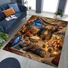 1pc Teddy Bear Plush Toy Office Chair Mat - Anime Cartoon Design, Festive Gift, Non-Slip Carpet for Home Decor, Suitable for All Seasons.C032