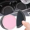 Sottobicchiere a Diamante a Forma di Cuore per Auto Portabicchieri Automatico Tappetino Antiscivolo in Silicone Accessori Decorativi per Interni Auto