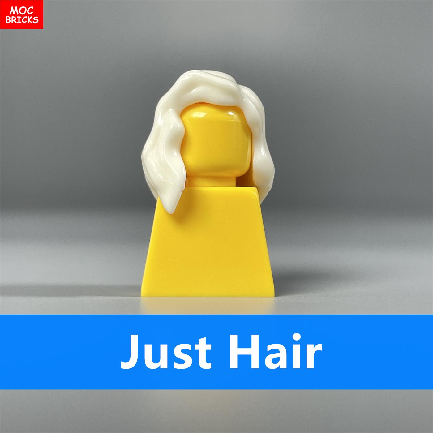

10pcs MY OWN CREATION Blocks Female Girl Hairs 1014 Women s Light Purple Medium Hair 4cm Figure Parts Add-Ons DO-IT-YOURSELF Building Blocks