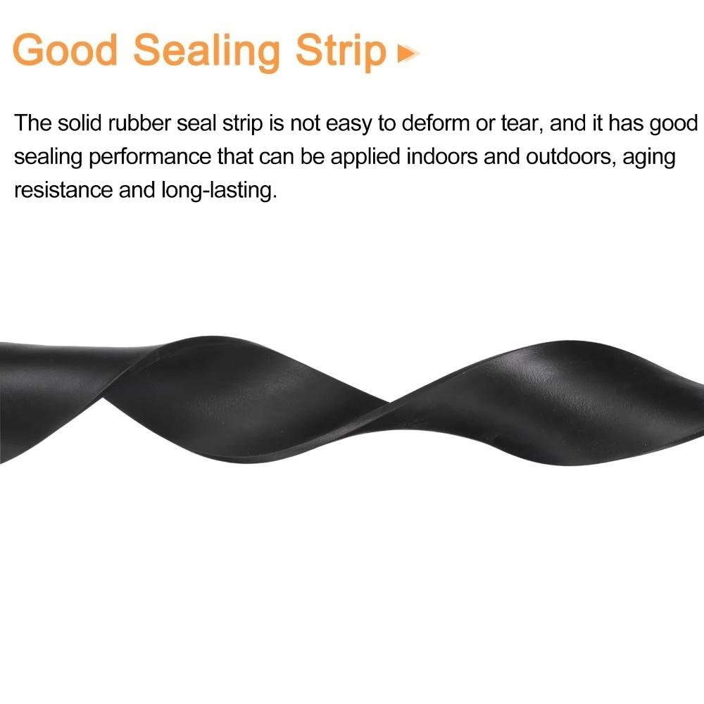 Solid Rubber Neoprene Rubber Sheet Rolls Black Sealing Padding Durable Seal Strips