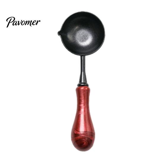 Non Stick Wax Spoon Seal with Ergonomic Handle, Non-Stick Sealing Stamp Melting Spoon, Anti Scalding Warmer for Envelope & Letter Art Crafts Crafting